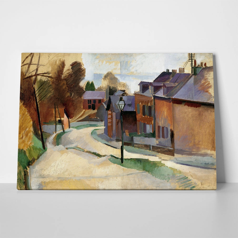 Πίνακας σε Καμβά ROBERT DELAUNAY - ROAD IN LAON