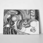 Πίνακας σε Καμβά ROBERT DELAUNAY - STILL LIFE PORTUGUESE