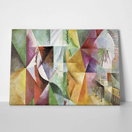 Πίνακας σε Καμβά ROBERT DELAUNAY - THE THREE WINDOWS THE TOWER AND THE WHEEL - Robert Delaunay