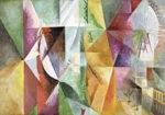 Πίνακας σε Καμβά ROBERT DELAUNAY - THE THREE WINDOWS THE TOWER AND THE WHEEL
