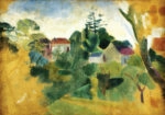 Πίνακας σε Καμβά ROBERT DELAUNAY - UNFINISHED LANDSCAPE