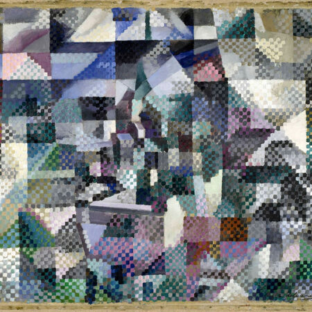 Πίνακας σε Καμβά ROBERT DELAUNAY - WINDOW IN THE CITY NO3 - Robert Delaunay Sticky 5