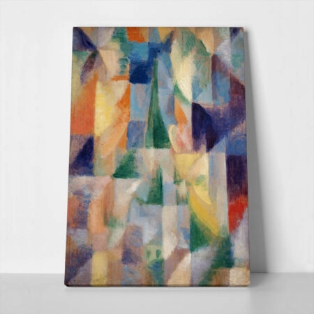 Πίνακας σε Καμβά ROBERT DELAUNAY - WINDOWS OPEN SIMULTANEOUSLY 1912 - Robert Delaunay