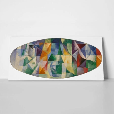 Πίνακας σε Καμβά ROBERT DELAUNAY - WINDOWS OPEN SIMULTANEOUSLY 1ST PART, 3RD MOTIF - Robert Delaunay