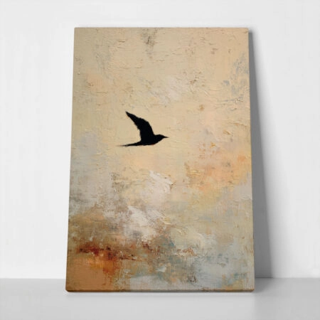 Πίνακας σε Καμβά TEXTURED BIRD