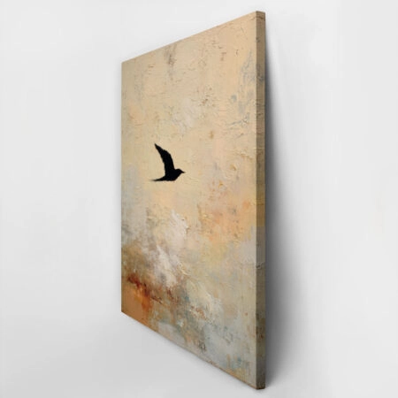 Πίνακας σε Καμβά TEXTURED BIRD -  Sticky 3