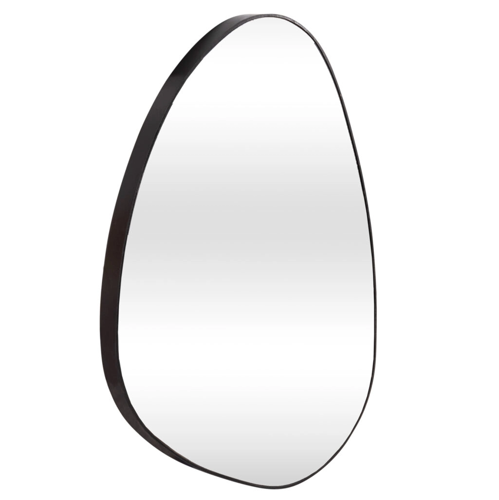 WALL MIRROR IRREGU HM4487.11 WITH MDF FRAME IN BLACK 60x80H cm