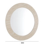 ΚΑΘΡΕΠΤΗΣ ΤΟΙΧΟΥ FONTE HM4880 ΠΛΑΙΣΙΟ MDF ΜΕ PVC ΣΕ ΧΡΩΜΑΤΙΣΜΟ ΤΡΑΒΕΡΤΙΝΑΣ Φ80εκ.