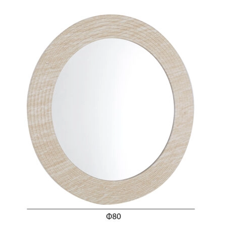 ΚΑΘΡΕΠΤΗΣ ΤΟΙΧΟΥ FONTE HM4880 ΠΛΑΙΣΙΟ MDF ΜΕ PVC ΣΕ ΧΡΩΜΑΤΙΣΜΟ ΤΡΑΒΕΡΤΙΝΑΣ Φ80εκ. - Καθρέπτες Sticky 2