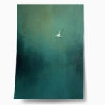 Poster ABSTRACT FLYING SEAGULL