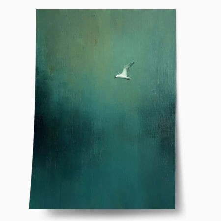 Poster ABSTRACT FLYING SEAGULL - 
