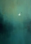 Poster ABSTRACT FLYING SEAGULL