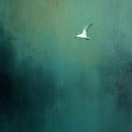 Poster ABSTRACT FLYING SEAGULL -  Sticky 2