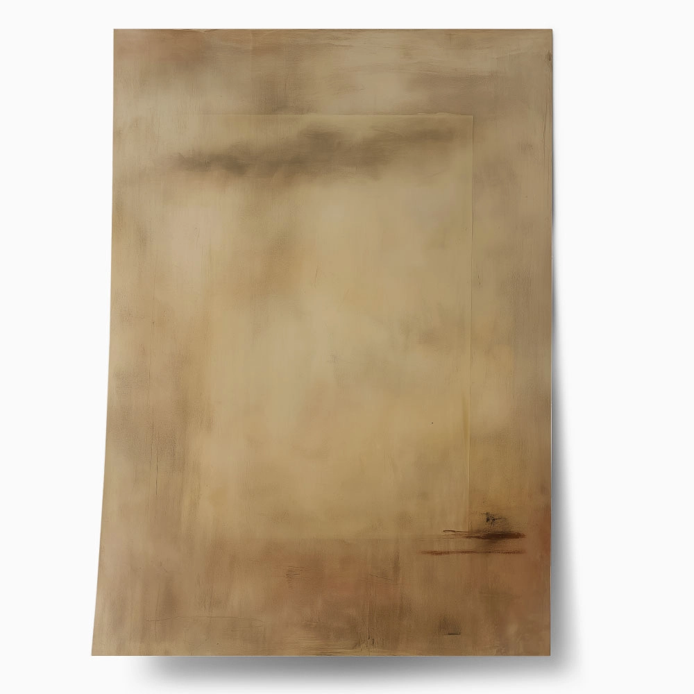 Poster ABSTRACT MINIMALIST BROWN LANDSCAPE