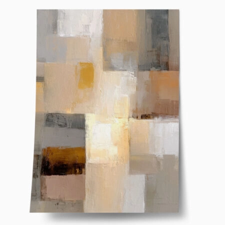 Poster ABSTRACT SQUARES PAINTING - 