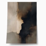Poster ABSTRACT TEXTURED BROWN AND GRAY