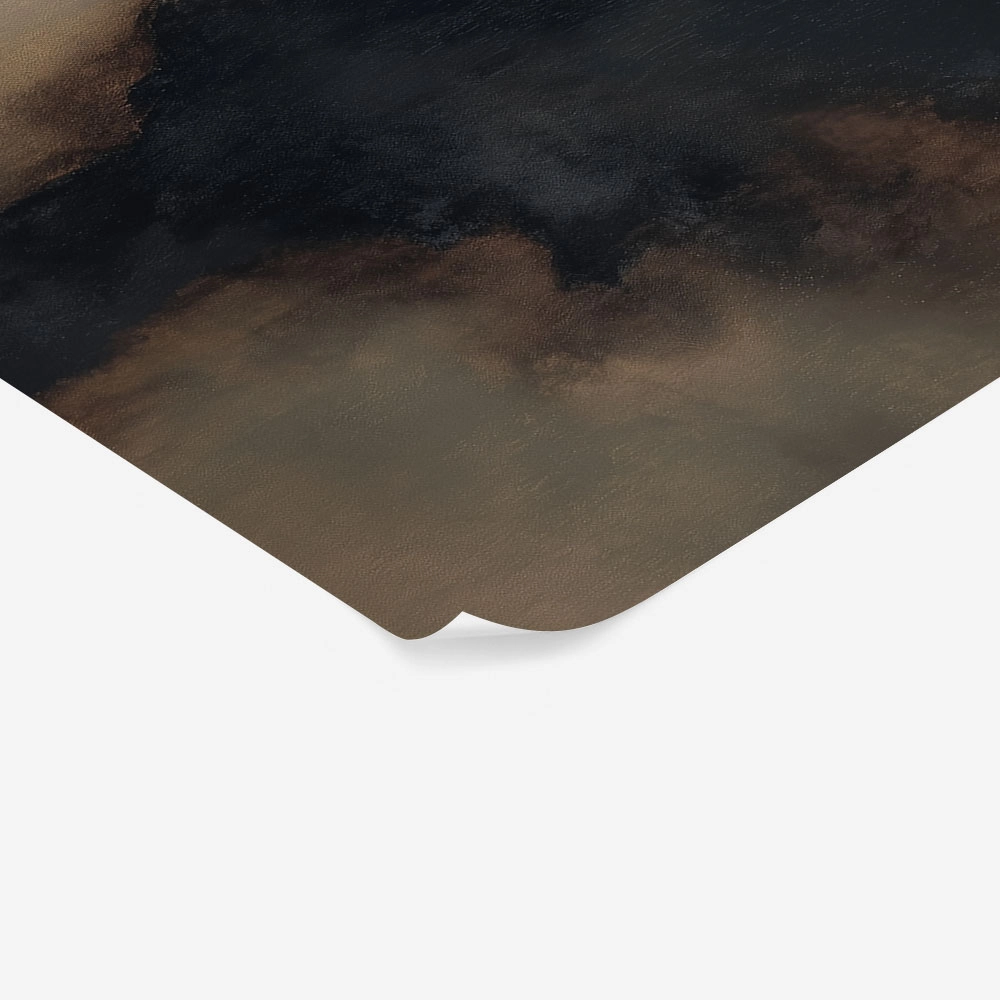 Poster ABSTRACT TEXTURED BROWN AND GRAY