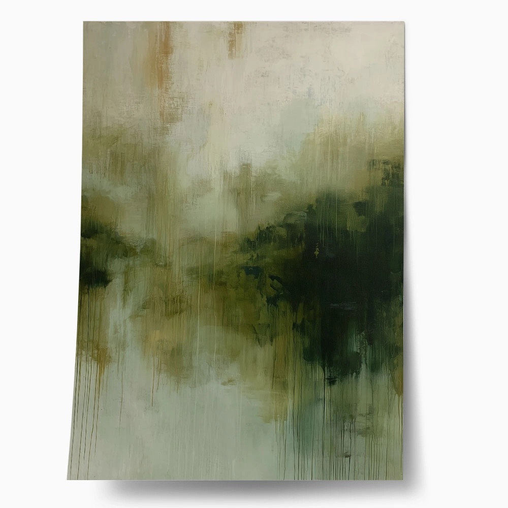 Poster ABSTRACT TEXTURED GREEN