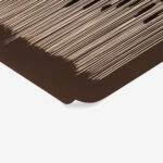 Poster ABSTRACT VERTICAL LINES BROWN