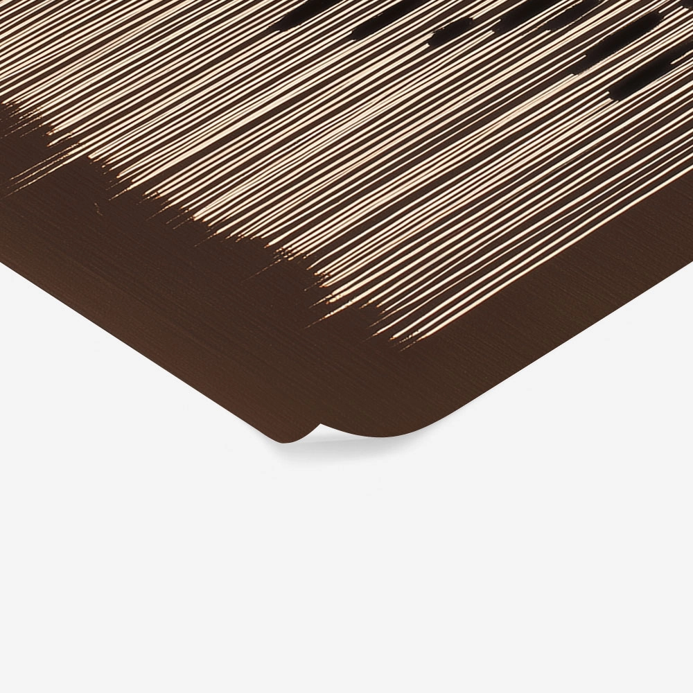 Poster ABSTRACT VERTICAL LINES BROWN
