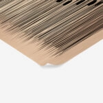 Poster ABSTRACT VERTICAL LINES LIGHT BROWN