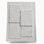 Poster ABSTRACT WHITE TEXTURED BOXES