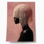 Poster AFROCENTRIC BEADED HEADDRESS PINK