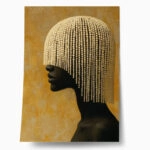 Poster AFROCENTRIC BEADED HEADDRESS YELLOW