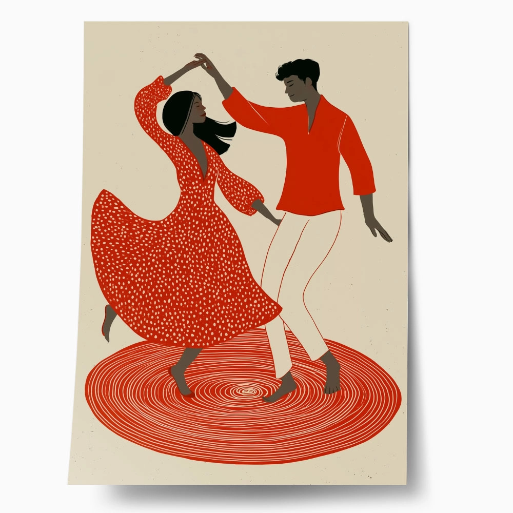 Poster AFROCENTRIC COUPLE DANCING