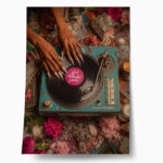 Poster AFROCENTRIC DJ WITH FLOWERS