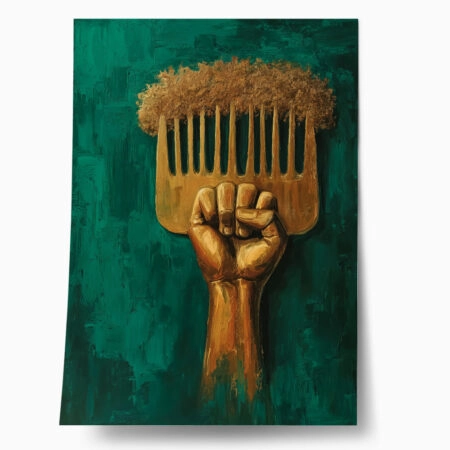 Poster AFROCENTRIC FIST HAIR PICK - 