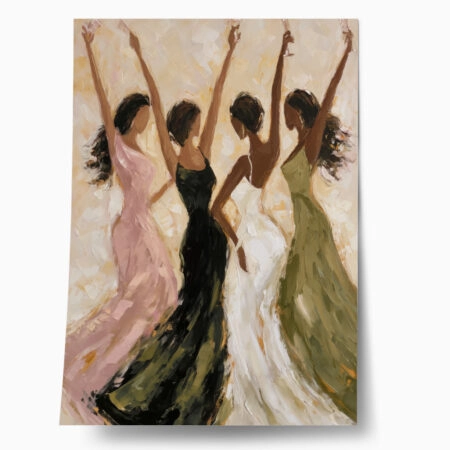 Poster AFROCENTRIC FOUR WOMEN PARTYING - 