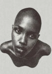 Poster AFROCENTRIC HALFTONE WOMAN PORTRAIT
