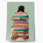 Poster AFROCENTRIC HOLDING BOOKS MINT