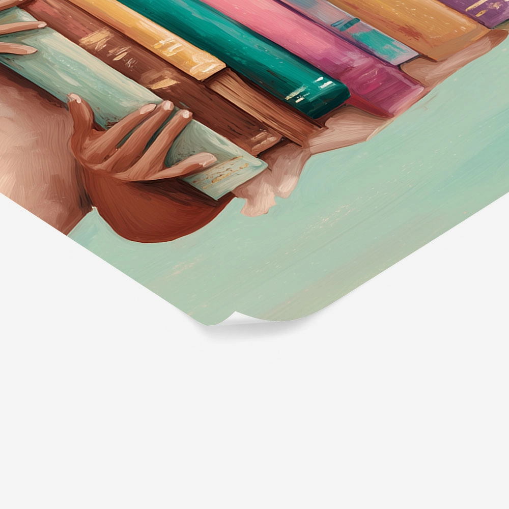 Poster AFROCENTRIC HOLDING BOOKS MINT