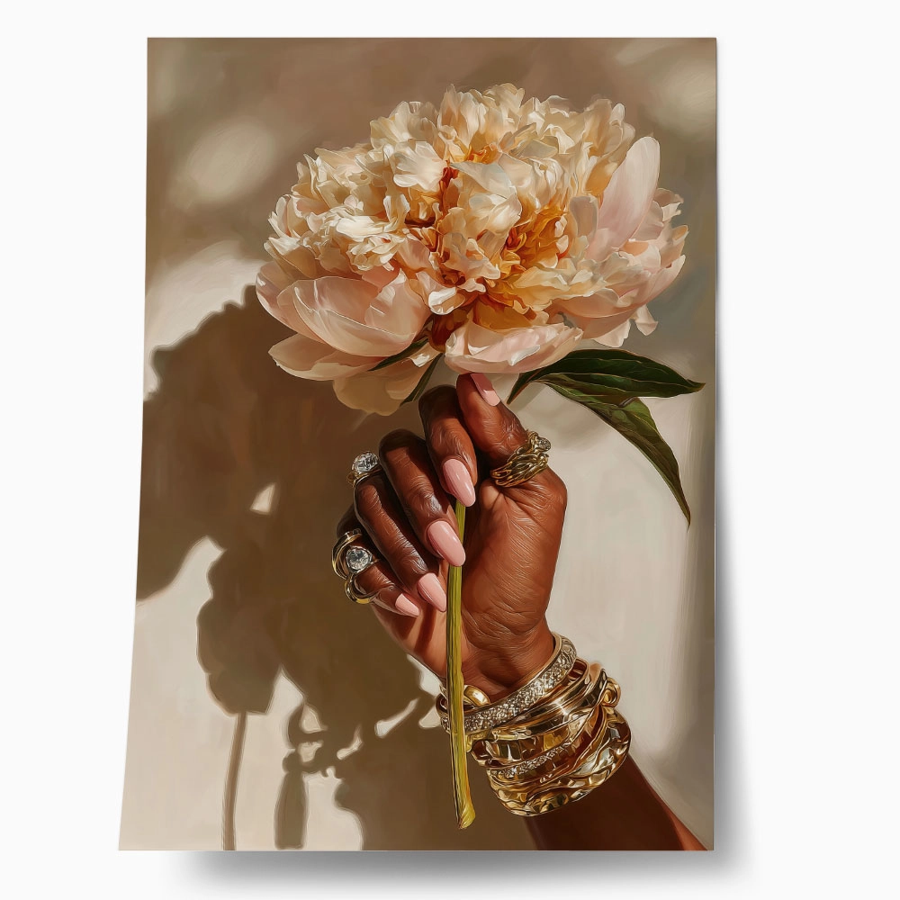Poster AFROCENTRIC HOLDING FLOWER