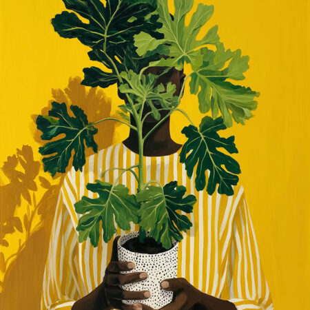 Poster AFROCENTRIC HOLDING PLANT -  Sticky 2