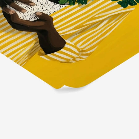 Poster AFROCENTRIC HOLDING PLANT -  Sticky 1