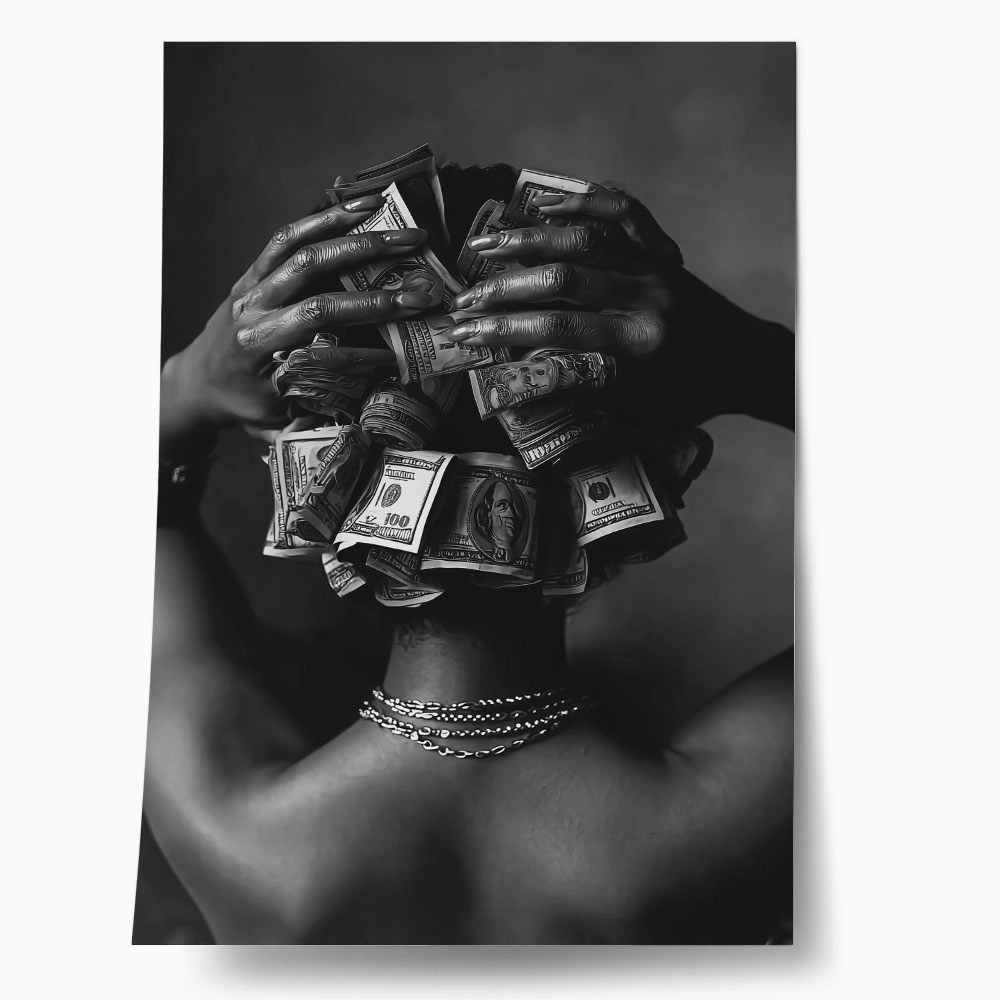 Poster AFROCENTRIC MONEY HAIR