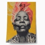 Poster AFROCENTRIC OLD LADY SMOKING