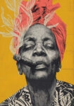 Poster AFROCENTRIC OLD LADY SMOKING