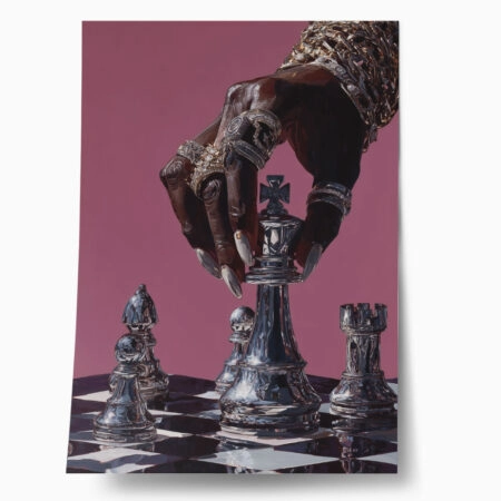 Poster AFROCENTRIC PLAYING CHESS - 