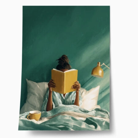 Poster AFROCENTRIC READING IN BED - 