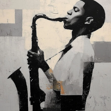 Poster AFROCENTRIC SAXOPHONE PLAYER -  Sticky 2