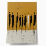 Poster AFROCENTRIC SILHOUETTES ORANGE