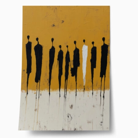 Poster AFROCENTRIC SILHOUETTES ORANGE - 