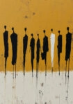 Poster AFROCENTRIC SILHOUETTES ORANGE