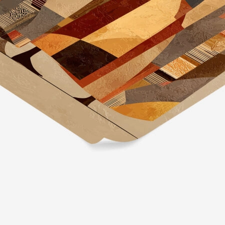 Poster AFROCENTRIC THREE FIGURES EARTHY COLORS -  Sticky 1