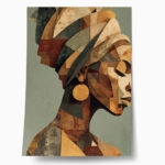 Poster AFROCENTRIC WOMAN ANGULAR PROFILE
