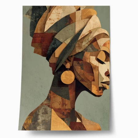 Poster AFROCENTRIC WOMAN ANGULAR PROFILE - 